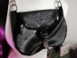 Preview: Latex Handtasche - schwarz Strukturlatex